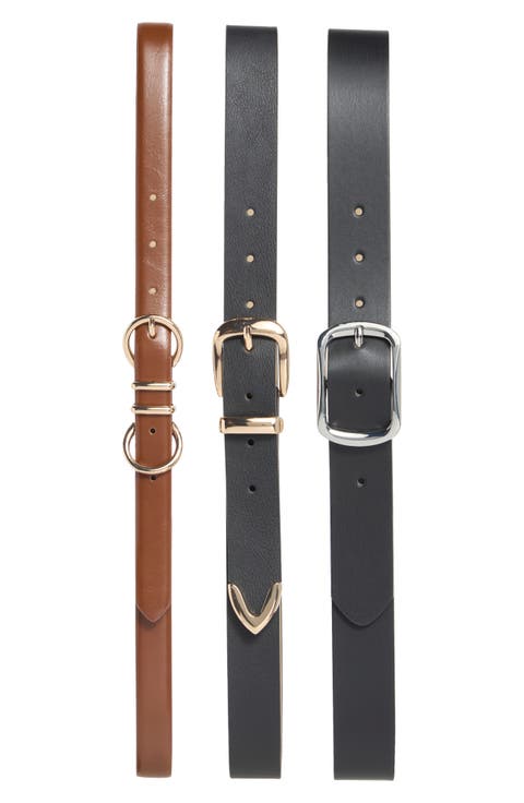 3-for-1 Assorted Belt Set