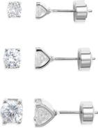 Nordstrom Essential Set of 3 Cubic Zirconia Studs