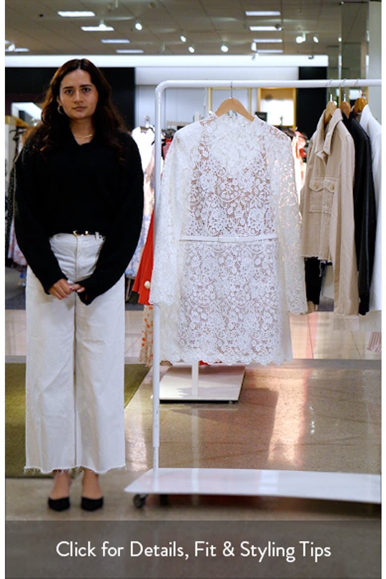 Sophie Long Sleeve Lace Overlay Cocktail Minidress video