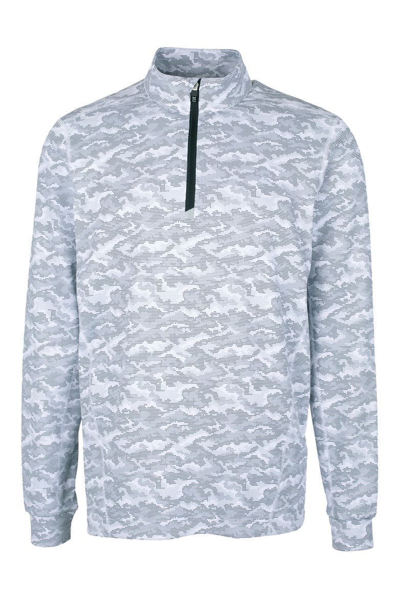 Traverse Camo Quarter Zip Pullover, Main, color, CHARCOAL
