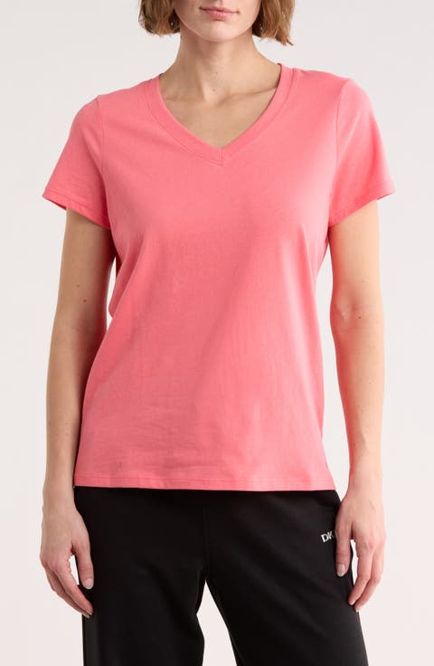 Solid V-Neck T-Shirt