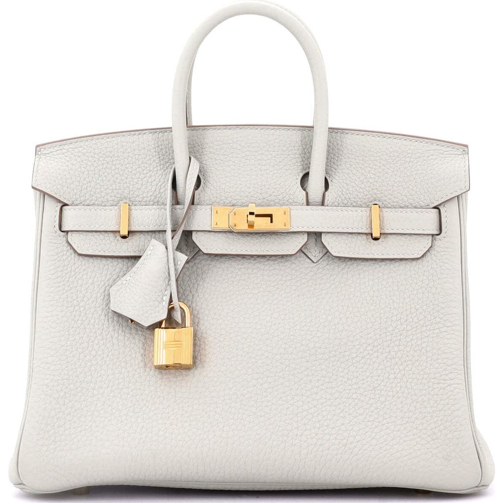 Pre-owned Hermes Hermes Birkin Handbag Grey Togo With Gold Hardware 25 In Gray