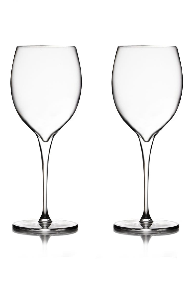 Vie Set of 2 Chardonnay Glasses, Main, color, CLEAR
