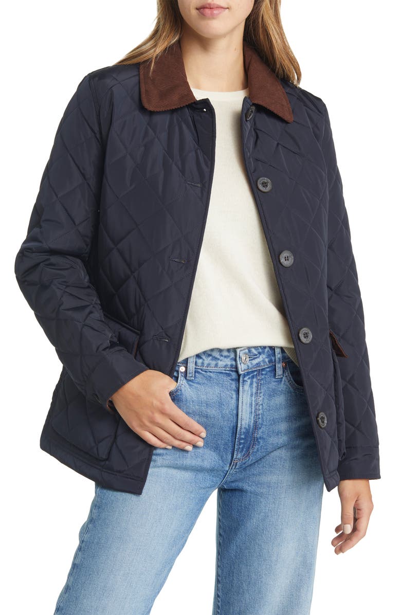 Lauren Ralph Lauren Quilted Patch Pocket Jacket, Main, color, 