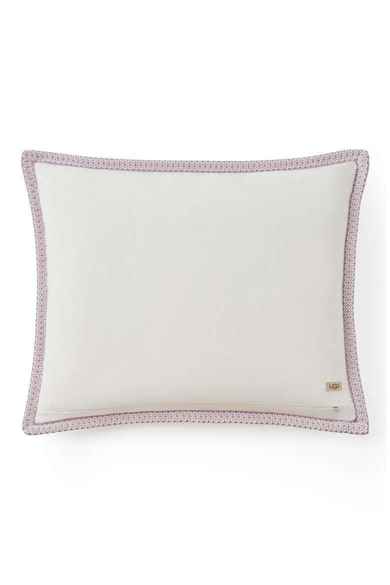 Devon UGGBraid Quilt & Shams Set, Alternate, color, SNOW/ DUSTY ORCHID