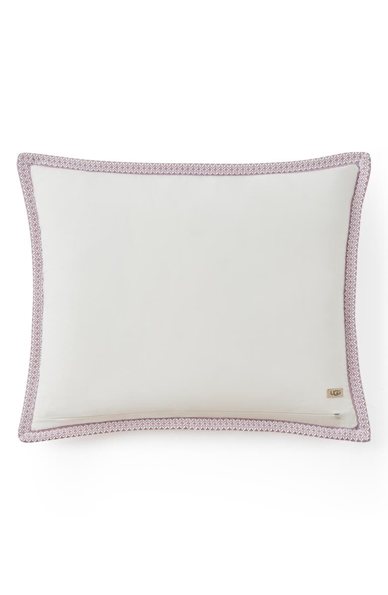 UGG<sup>®</sup> Devon UGGBraid Quilt & Shams Set, Alternate, color, Snow/ Dusty Orchid