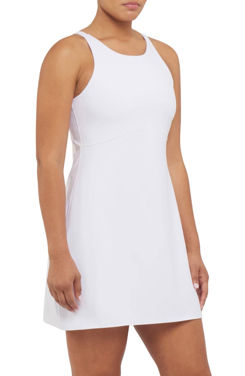 SPANX<sup>®</sup> SPANXshape<sup>™</sup> Get Moving High Neck Dress, Alternate, color, Vivid White