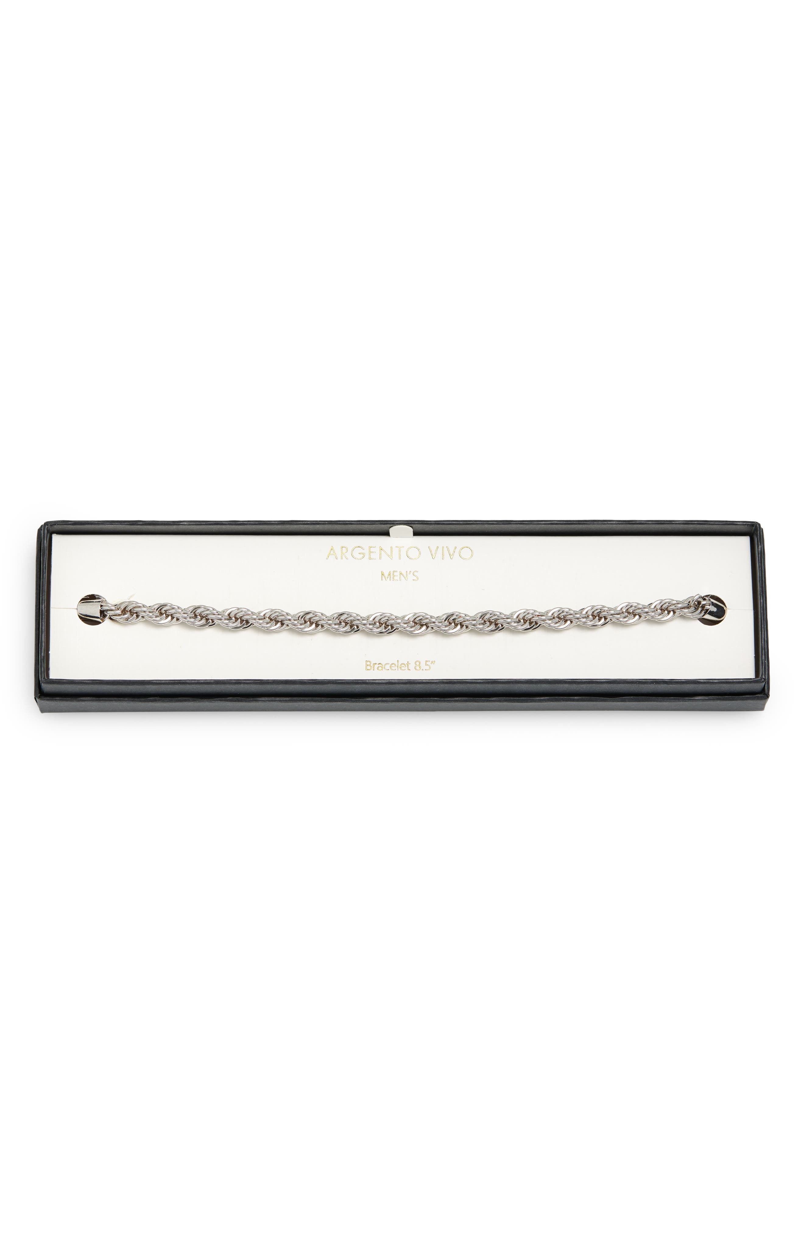 ARGENTO VIVO Thin Rope Chain Bracelet (Men) | Nordstromrack