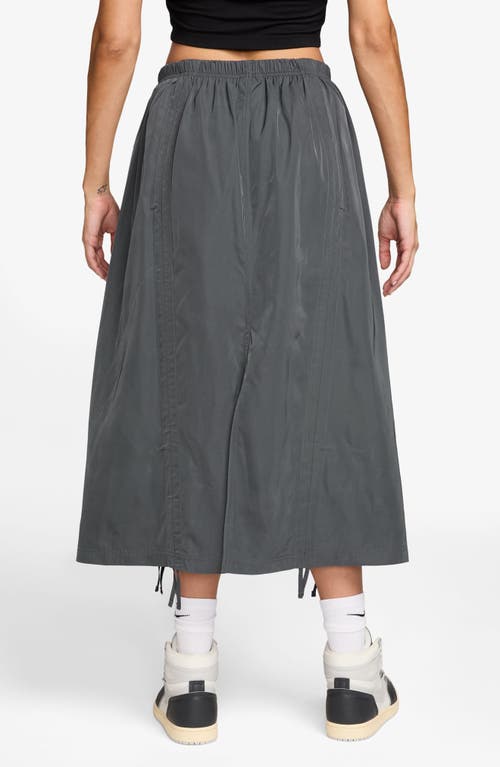 Jordan Parachute Skirt In Gray