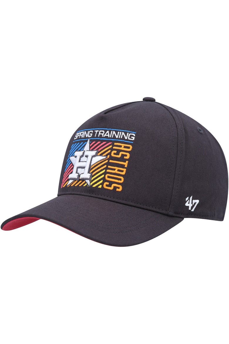 Men's '47  Charcoal Houston Astros 2023 Spring Training Reflex Hitch Snapback Hat, Main, color, Charcoal