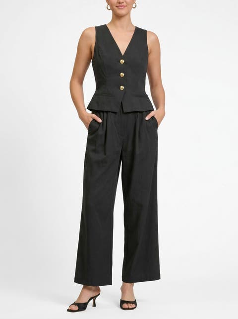 Annie Sleeveless Peplum Jumpsuit