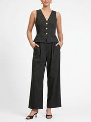 RACHEL Rachel Roy Annie Sleeveless Peplum Jumpsuit