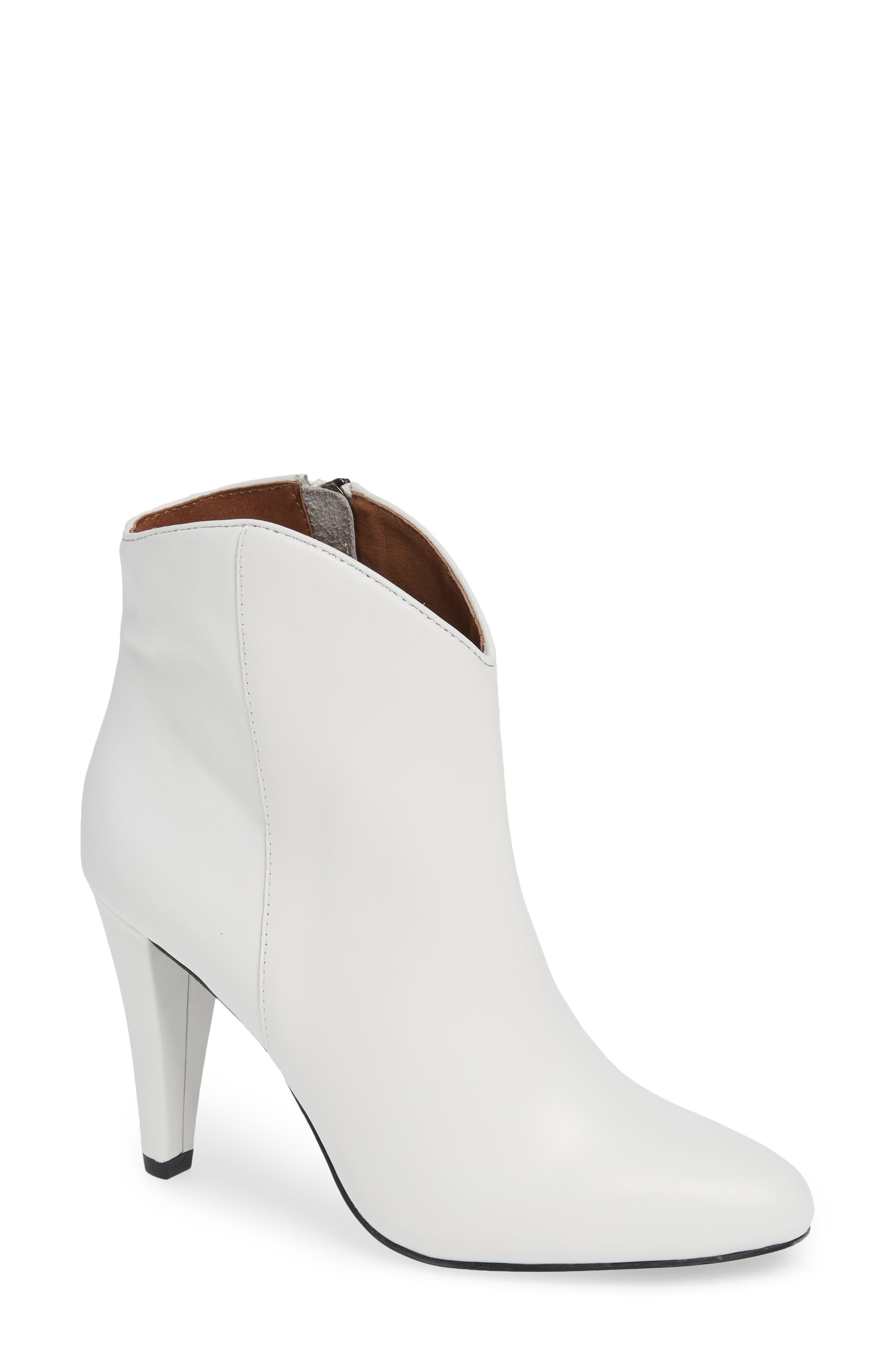 Makayla Bootie, Main, color, WHITE LEATHER