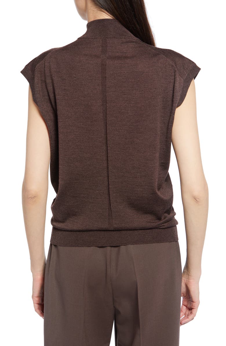 The Row Domicella Cap Sleeve Cashmere & Silk Blend Top, Alternate, color, 