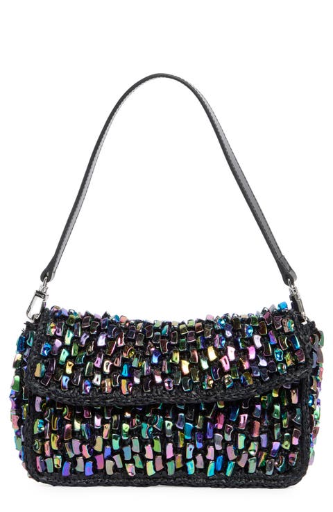 【関税込み】 Beaded Shoulder Bag - Staud - Synthetic - Staud Tommy Beaded Shoulder Bag | Saks Fifth Avenue