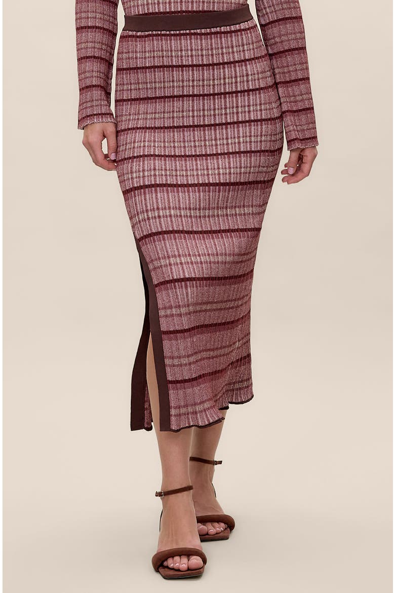 Laine Sweater Skirt, Alternate, color, Tearose Multi
