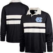 '47 Men's '47 Navy North Carolina Tar Heels Clubhouse Knox Thames Long Sleeve Rugby Polo