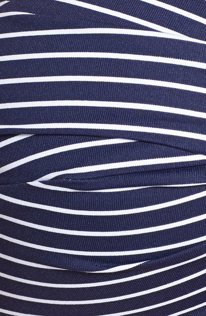 Tommy Bahama Twist Stripe Bandeau Bikini Top, Alternate, color, 