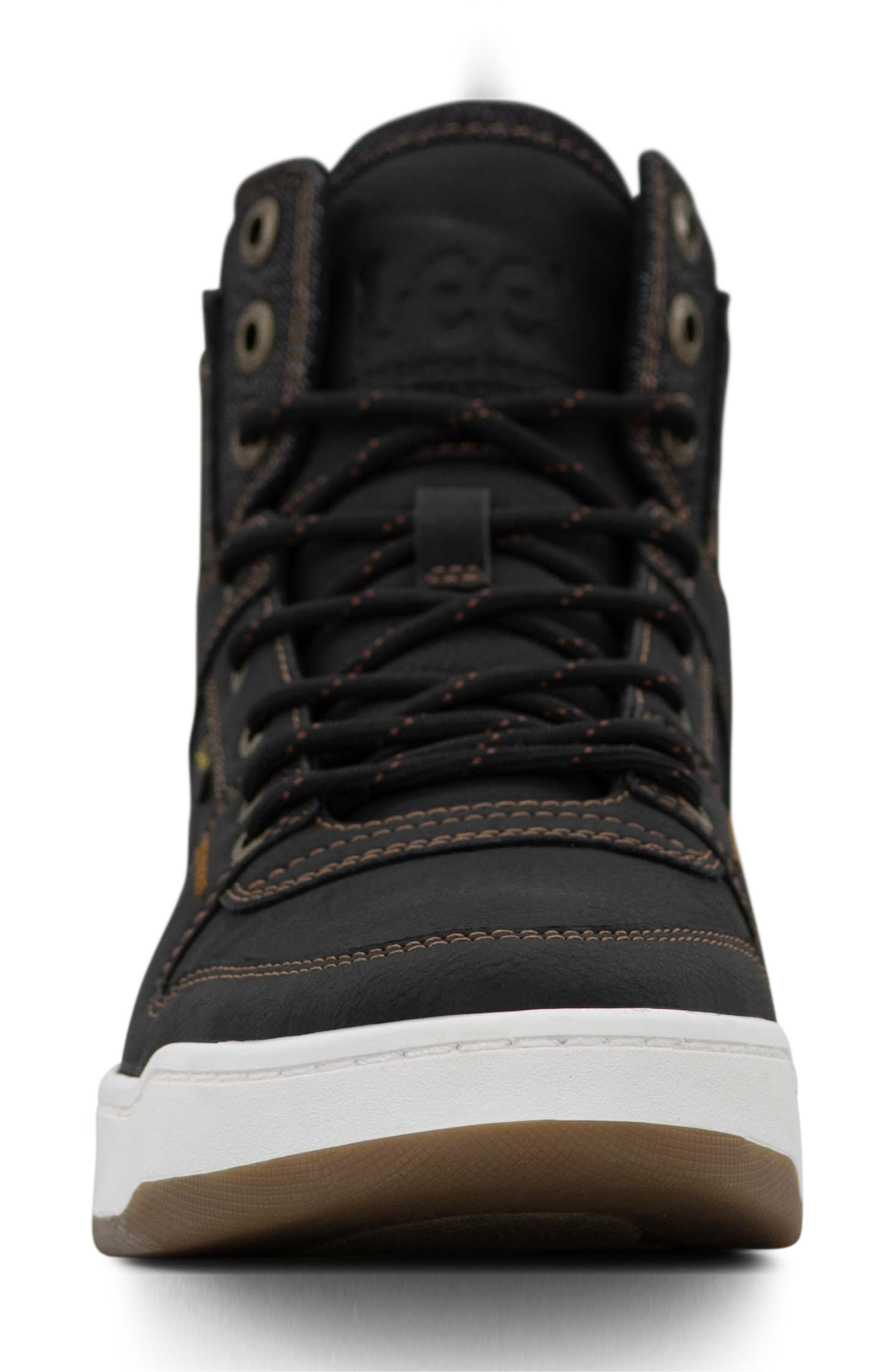 Lee Daybreaker High Top Sneaker, Alternate, color, Black/ British Tan