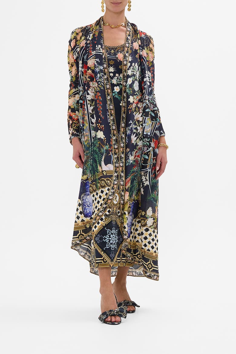 Long Casual Jacket With Pockets Palacio Poetry, Main, color, Palacio Poetry