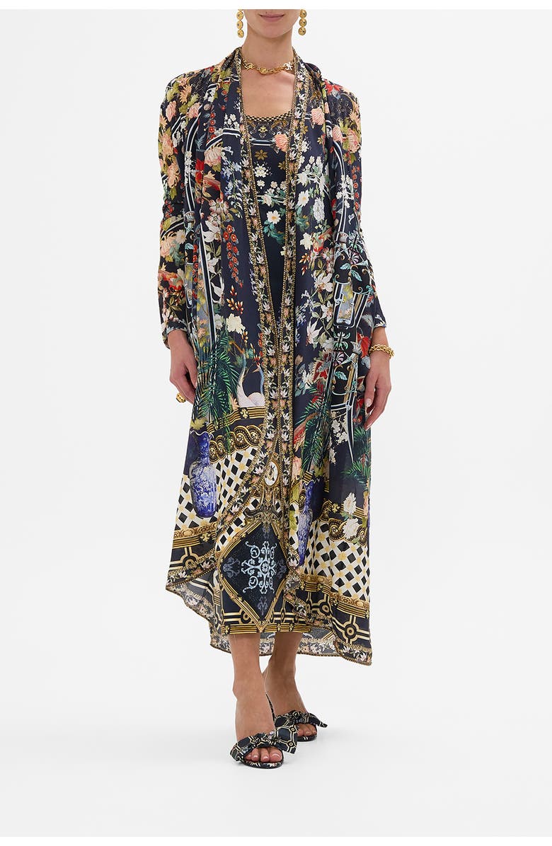 Camilla Long Casual Jacket With Pockets Palacio Poetry, Main, color, Palacio Poetry