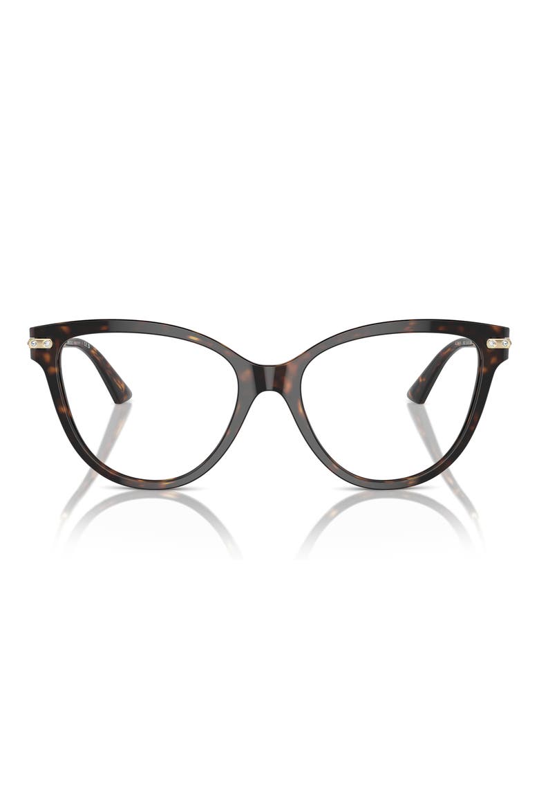 52mm Cat Eye Optical Glasses, Main, color, HAVANA / DEMO LENS