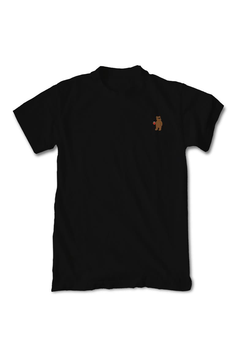 Riot Bear Cotton Graphic Tee, Alternate, color, BLACK