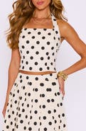 VICI Collection Cami Polka Dot Halter Top