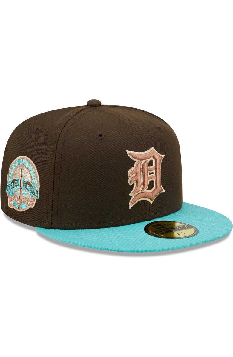 New Era Men's New Era Brown/Mint Detroit Tigers  Walnut Mint 59FIFTY Fitted Hat, Main, color, 