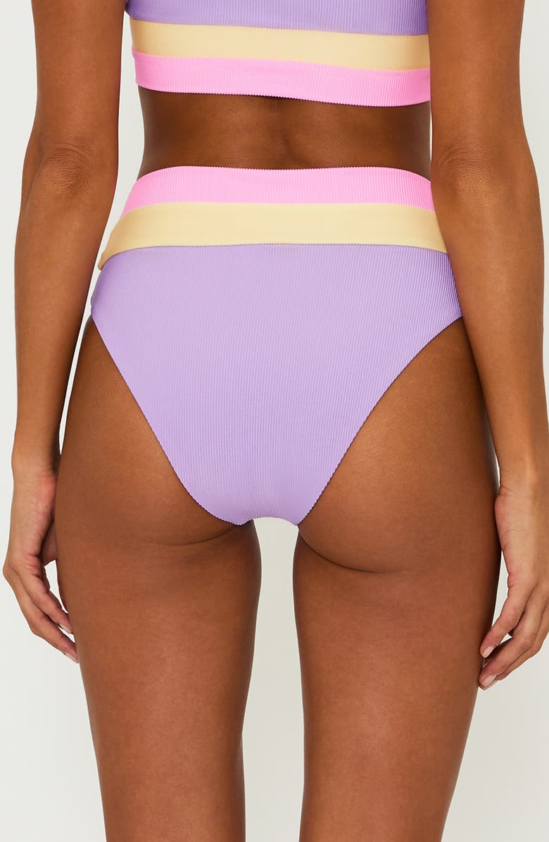 Beach Riot Heidi Colorblock Bikini Bottoms, Alternate, color, Sublime