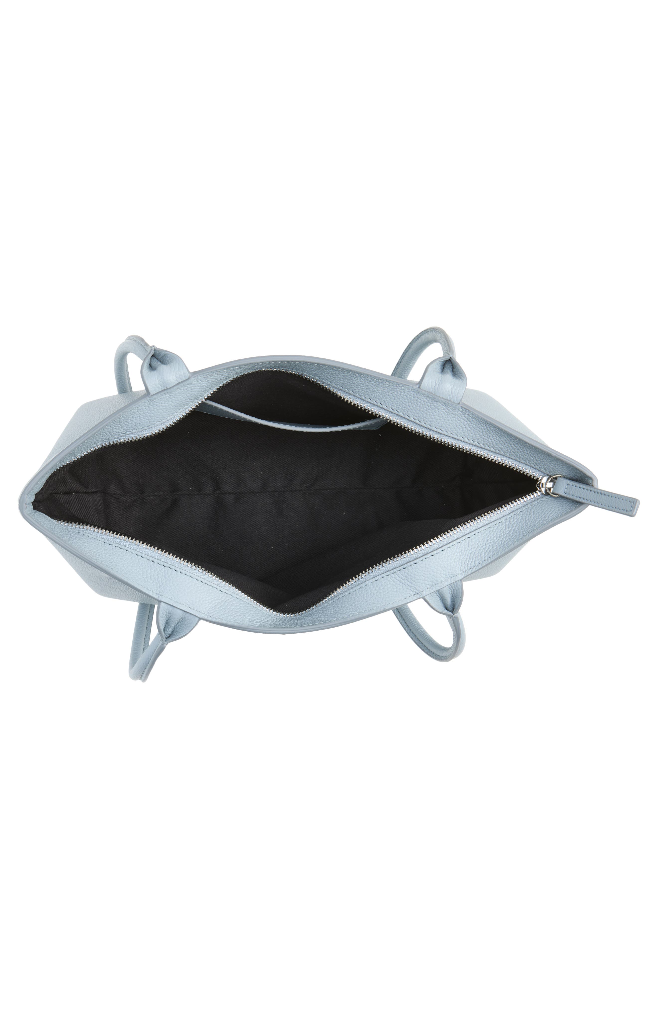 The New York Leather Shoulder Bag, Alternate, color, PACIFIC