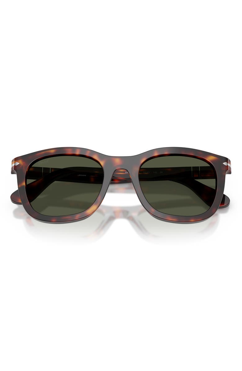 Persol 52mm Phantos Sunglasses, Alternate, color, Havana / Green