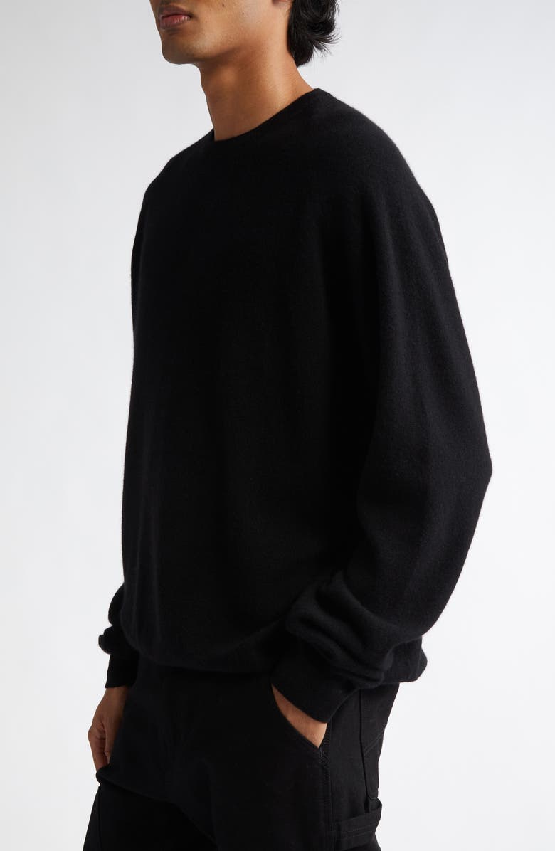 FRENCKENBERGER Cashmere Crewneck Sweater, Alternate, color, Black