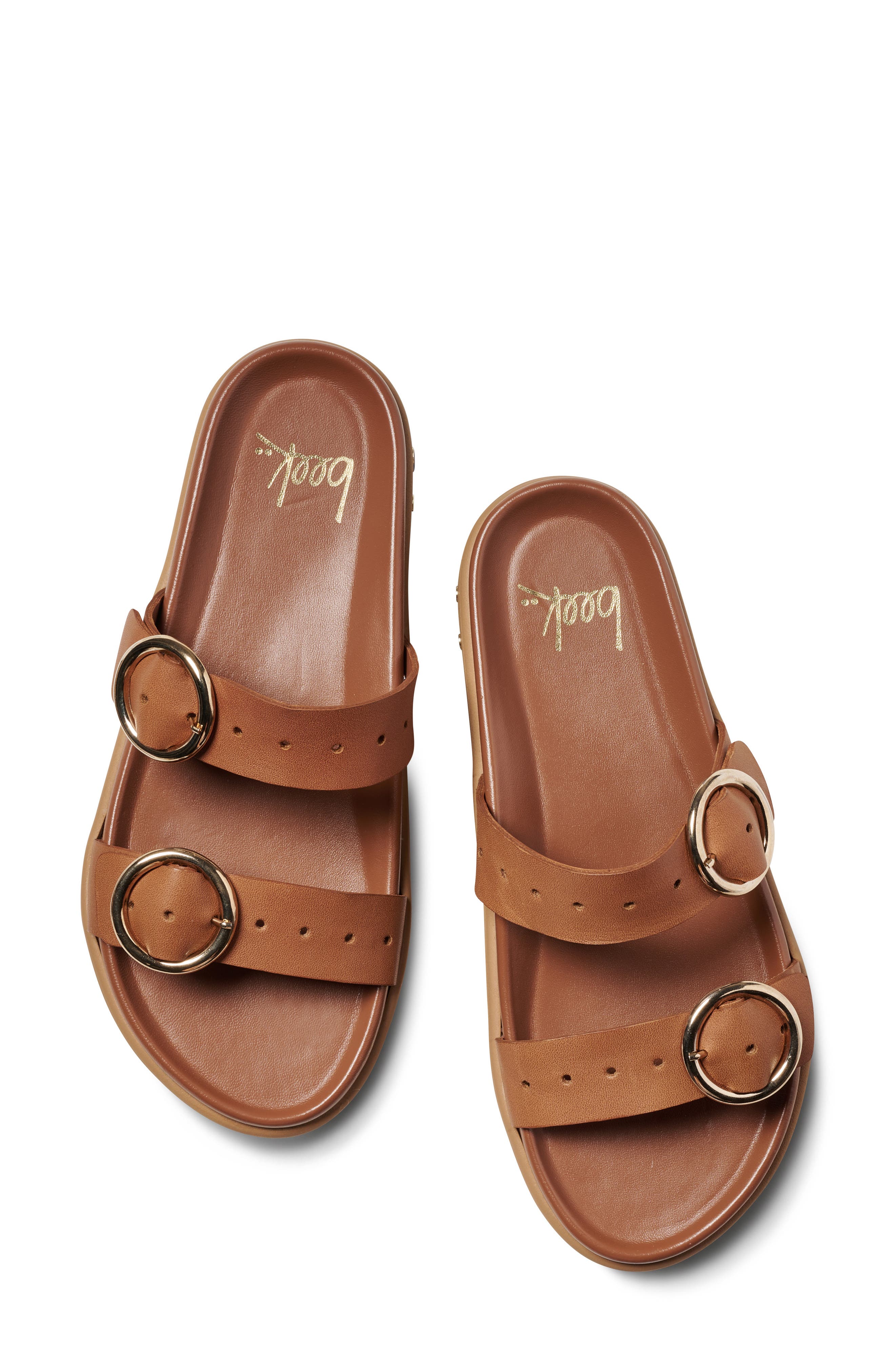 Beek Warbler Platform Slide Sandal, Alternate, color, Tan