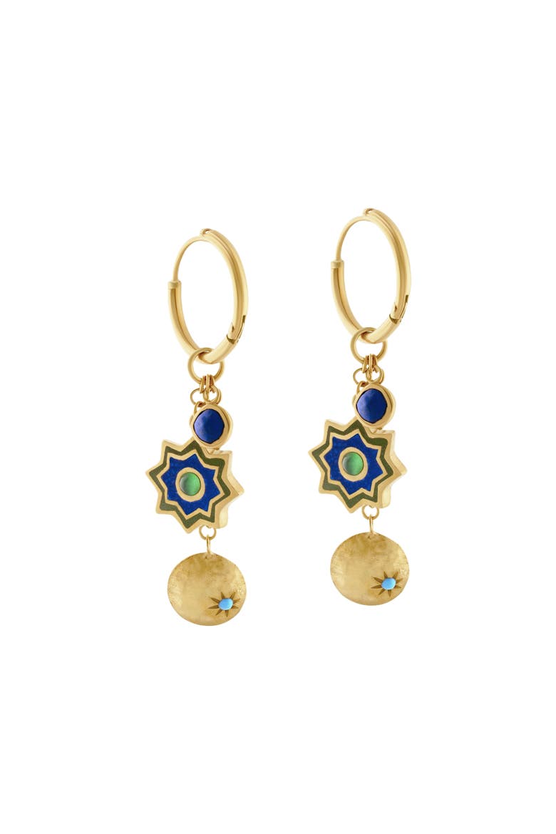 Celestial Earrings, Main, color, Gold