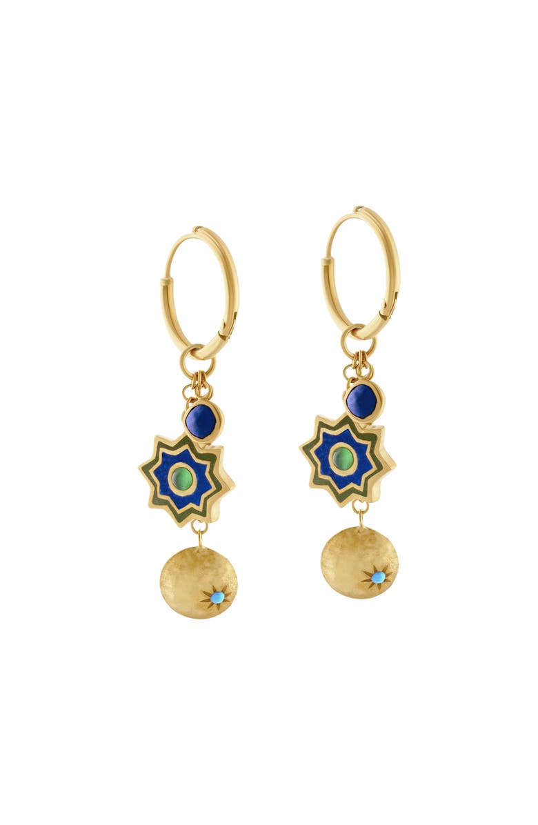Turquoise Mountain Celestial Earrings, Main, color, Gold