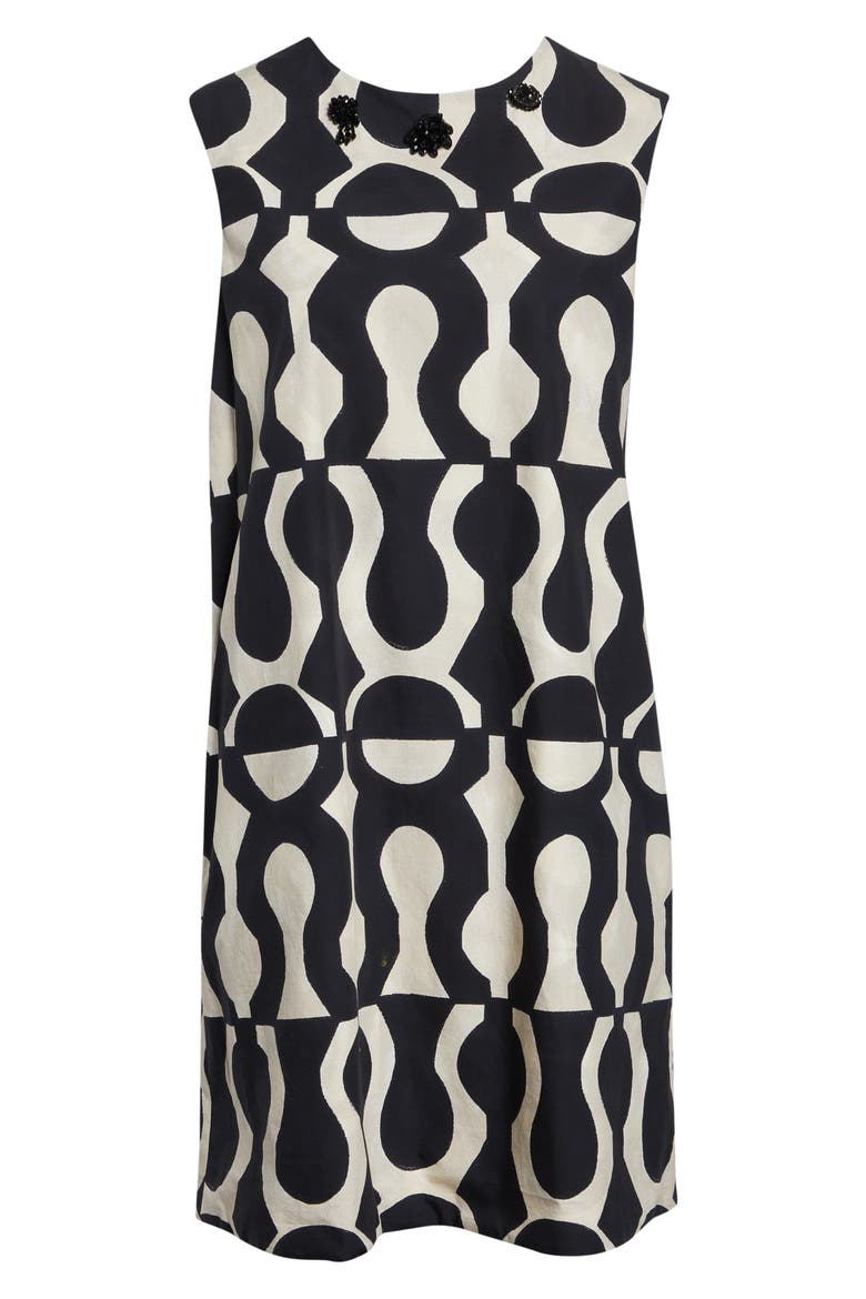 Sumero Shift Dress, Alternate, color, BLACK