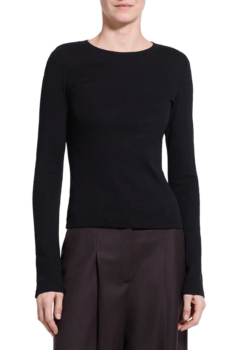 Pima Cotton & Modal Top, Main, color, BLACK - 001