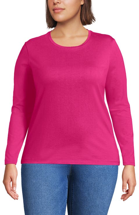 Supima Cotton Long Sleeve Crewneck T-Shirt