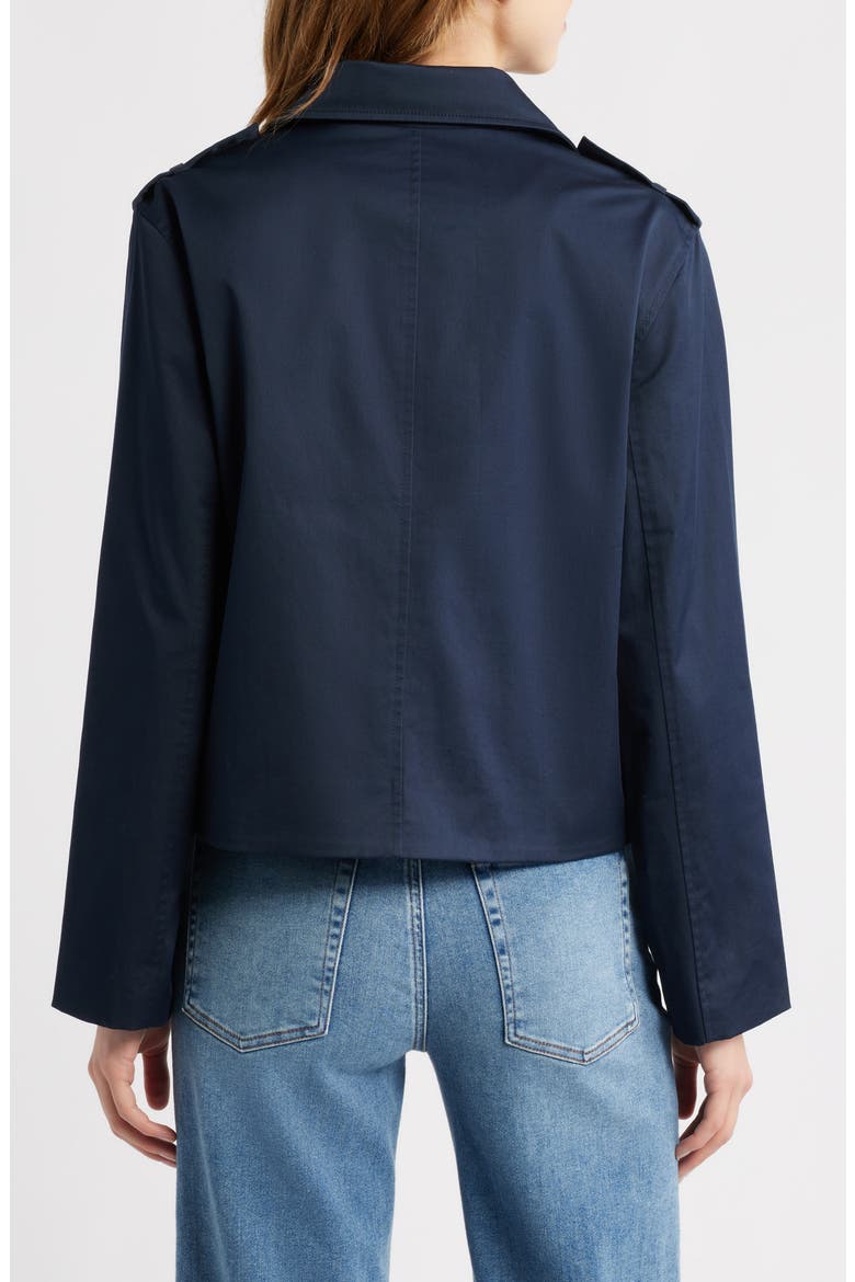 Short Trench Jacket, Alternate, color, NAVY