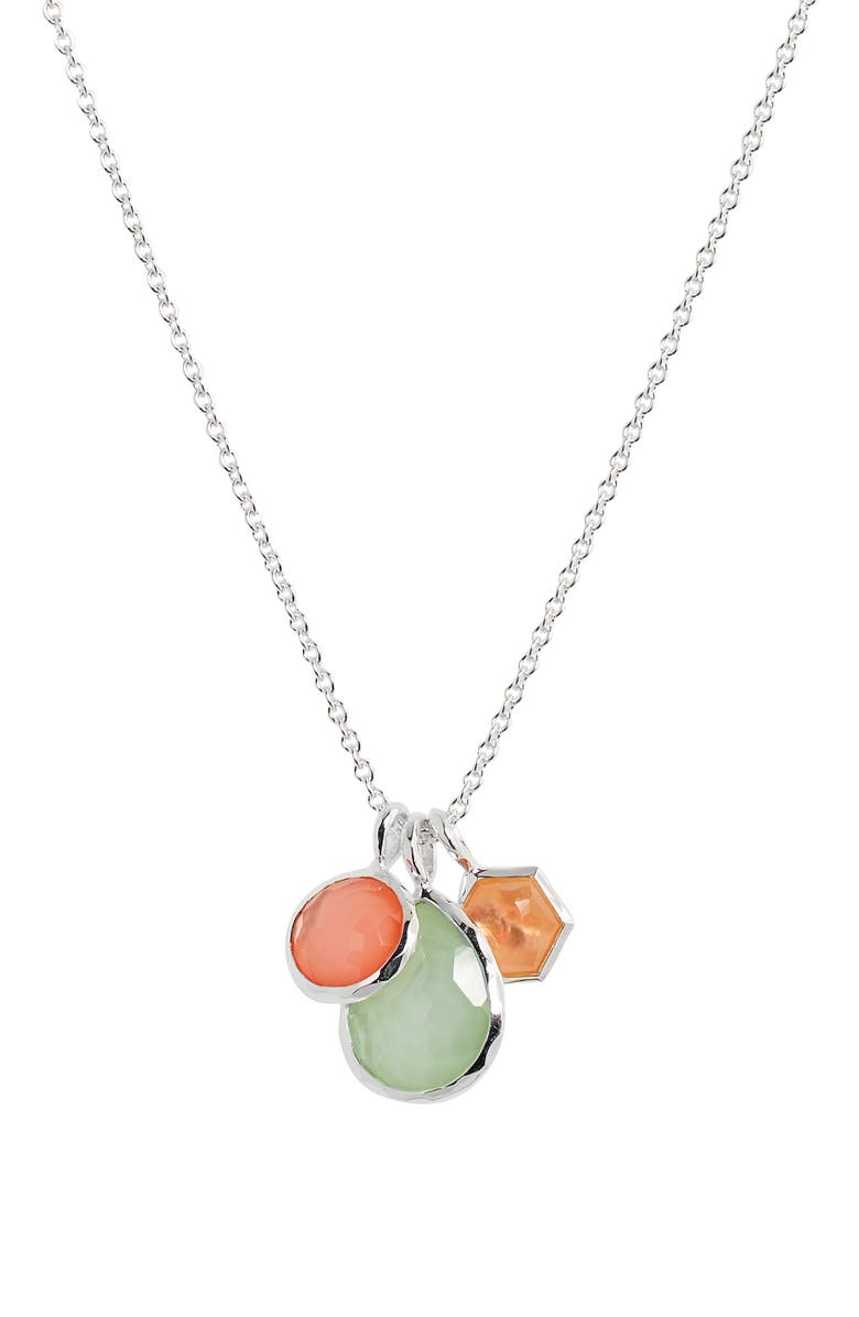 Ippolita Wonderland 3-Stone Charm Necklace, Main, color,