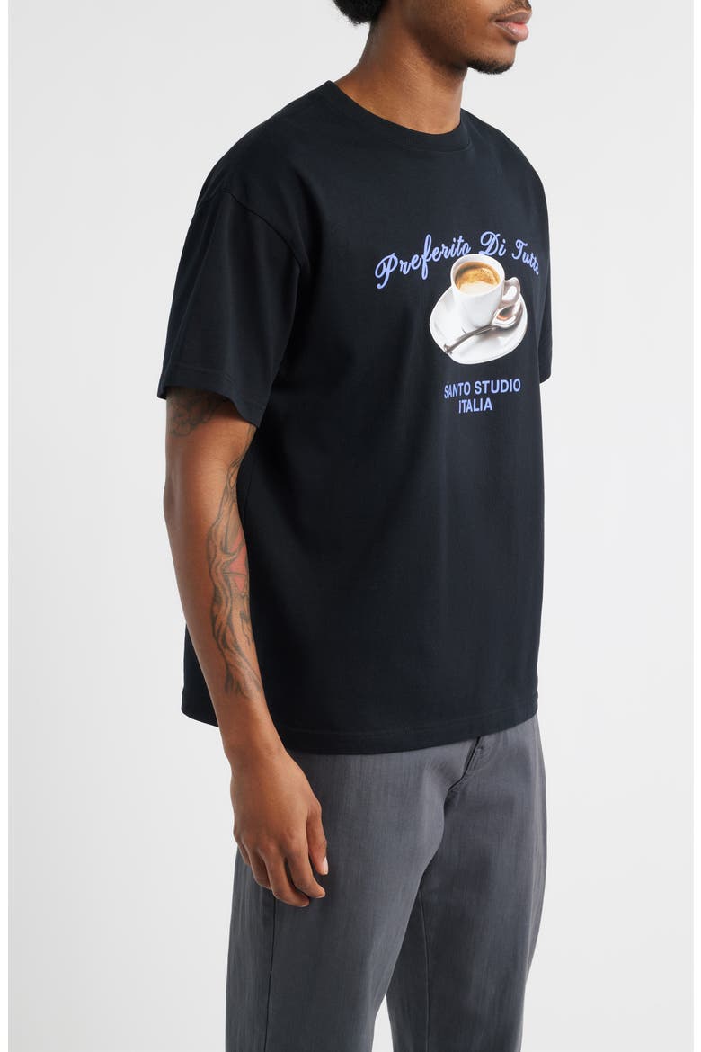 Preferito Esperesso Drappo Graphic T-Shirt, Alternate, color, BLACK