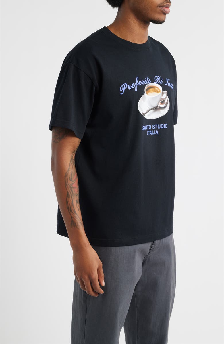 SANTO STUDIO Preferito Esperesso Drappo Graphic T-Shirt, Alternate, color, Black