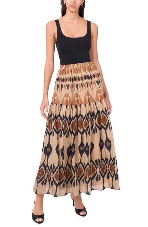 HALOGEN HALOGEN® GEO PRINT FULL MAXI SKIRT
