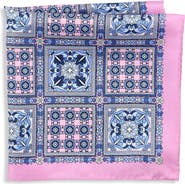 Oak Hill Premium by DXL Big & Tall Multi Square Silk Pocket Square