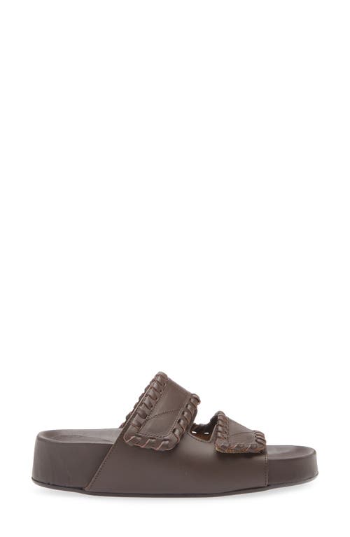 Atp Atelier Whipstitch Sandal In Walnut