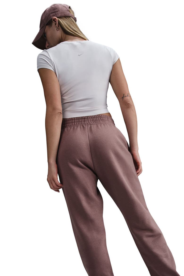 Sportswear Essential Fleece Pants, Alternate, color, SMOKEY MAUVE/ BLACK