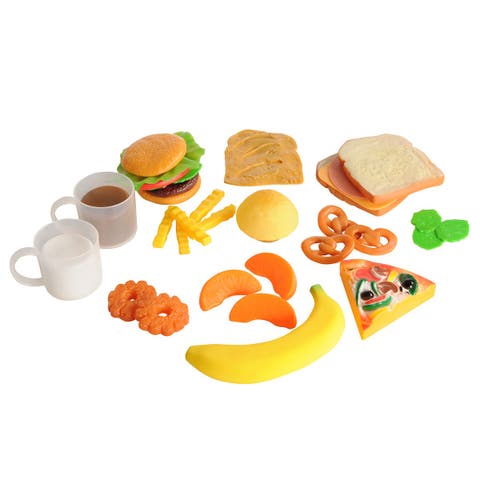 Life-size Pretend Play Lunch Meal Set - 32 Pieces