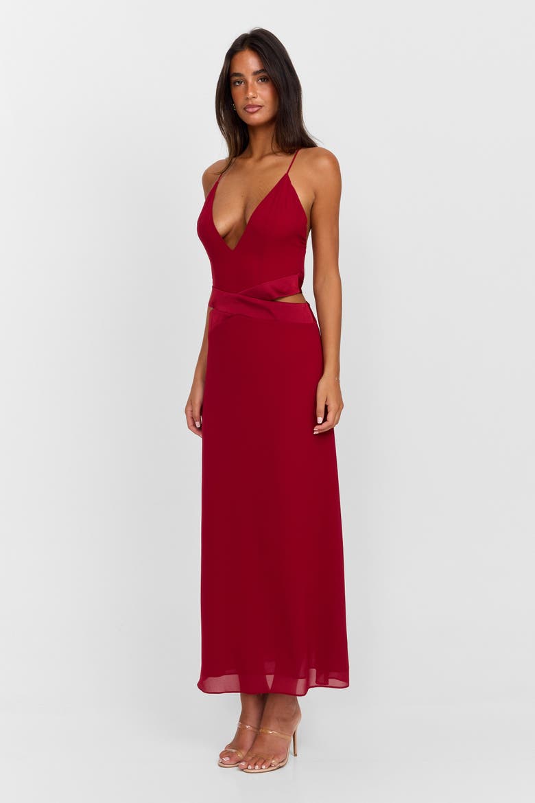 Sia Maxi Dress, Alternate, color, Red