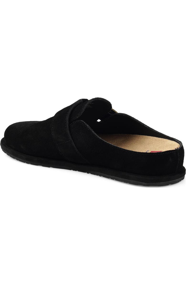 National Comfort Buckle Strap Clog, Alternate, color, Black Suede